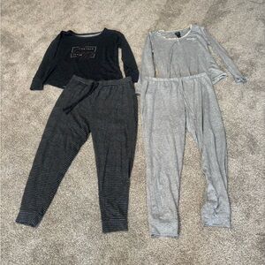 Cozy Pajama Sets - Black and Gray